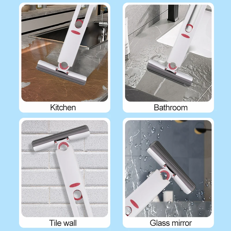 Portable Household Cleaning Mop: Ideal for Kitchen, Bathroom, and Car Cleaning