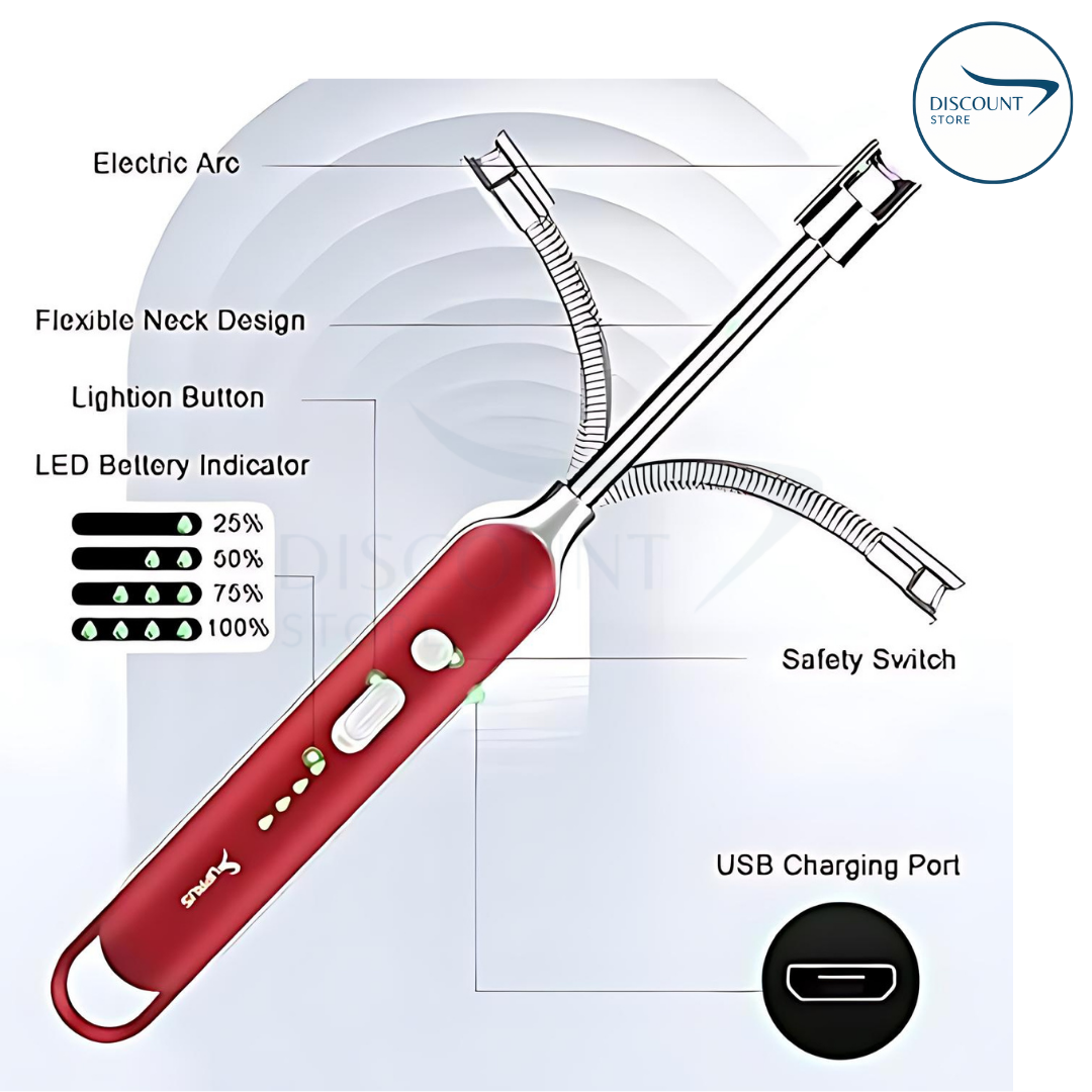 (Free Delivery)-Electric USB Rechargeable Plasma Arc Lighter ( Pack of 2 pieces)